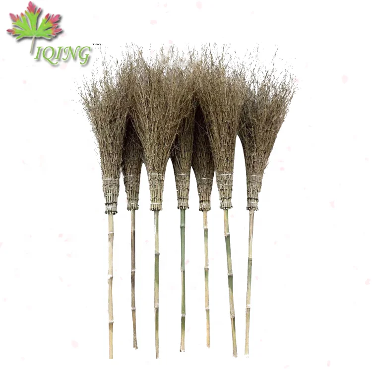 Making Sweeping Grass Bamboo Broom