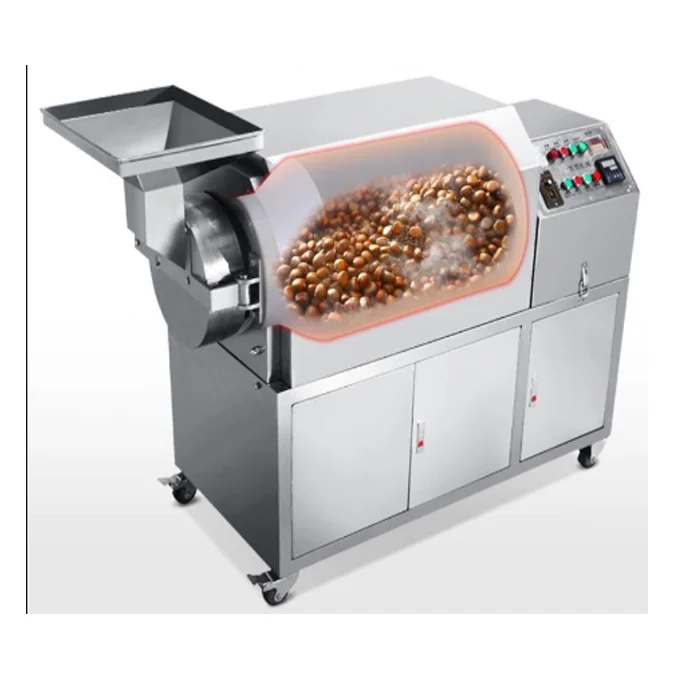 high quality rice soya bean coffee beans pistachio chestnut  roasting machine