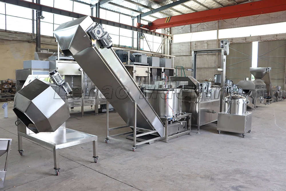 Full- automatic continuous french fries banana fryer electric gas type nut potato puffed onion snack food chips frying machine