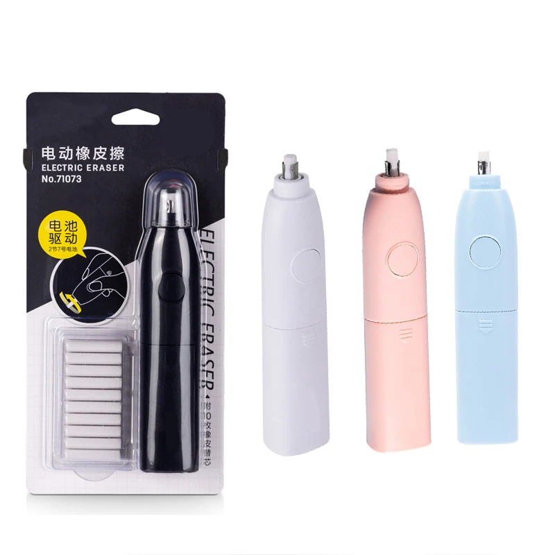 School Office Stationery Electric Rubber Eraser For Kids Sketch Dedicated Pencil Rubber Plastic Eraser