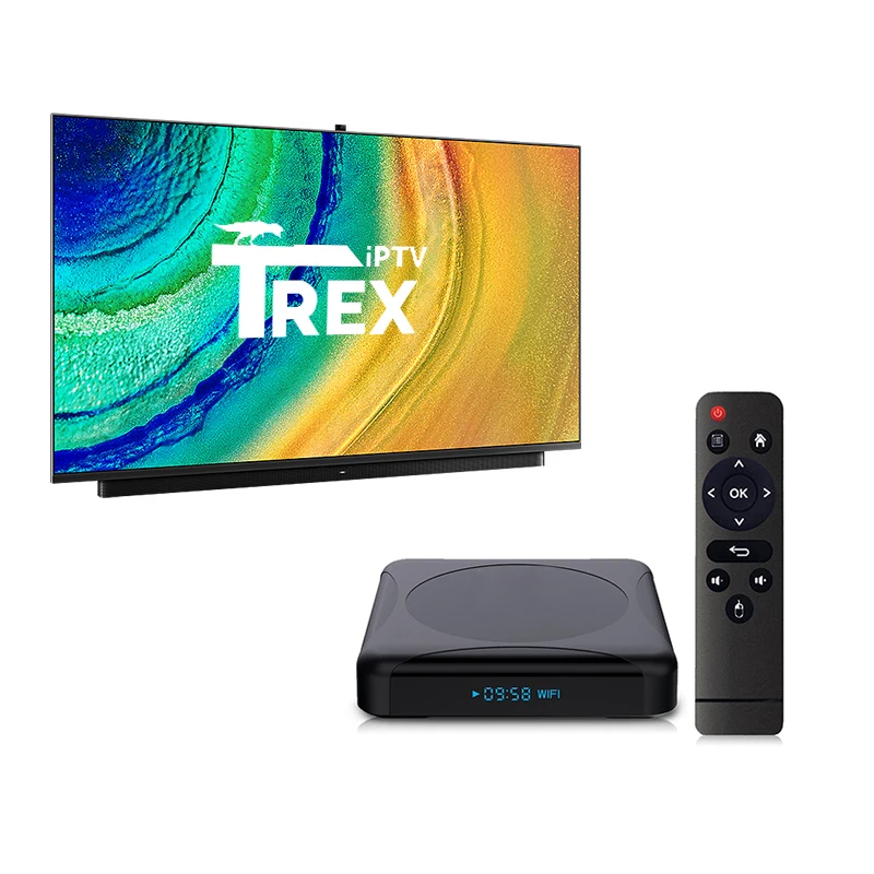 2023 Лучший в мире сервис IPTV TREX IPTV BOX стабильный 4K Премиум бесплатный тест M3u панель реселлера Live VOD slaters Pro Code Trex