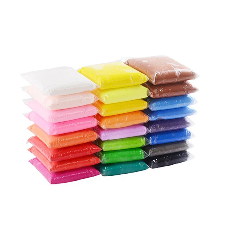 Non toxic self sealing bag super light clay air dry polymer clay light plasticine for kids