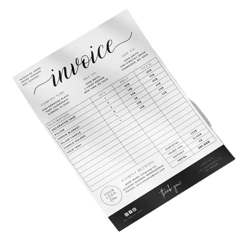 Good Quality Customized Carbonless Paper Book Office Paper Sales For Commercial Receipt Printing