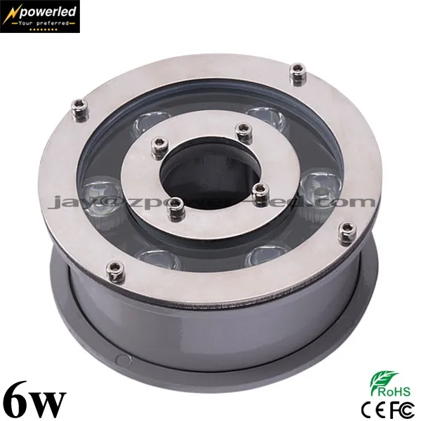 IP68 waterproof rgb color led 24 v dc dmx ring fountain light