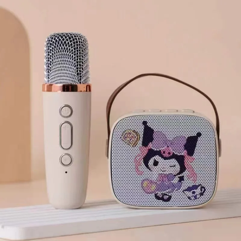 Ruunjoy Cartoon Bluetooth Speaker Microphone Portable Electronic Toys Cute Mini Kulomi Melody Outdoor Party Mic Home Wireless