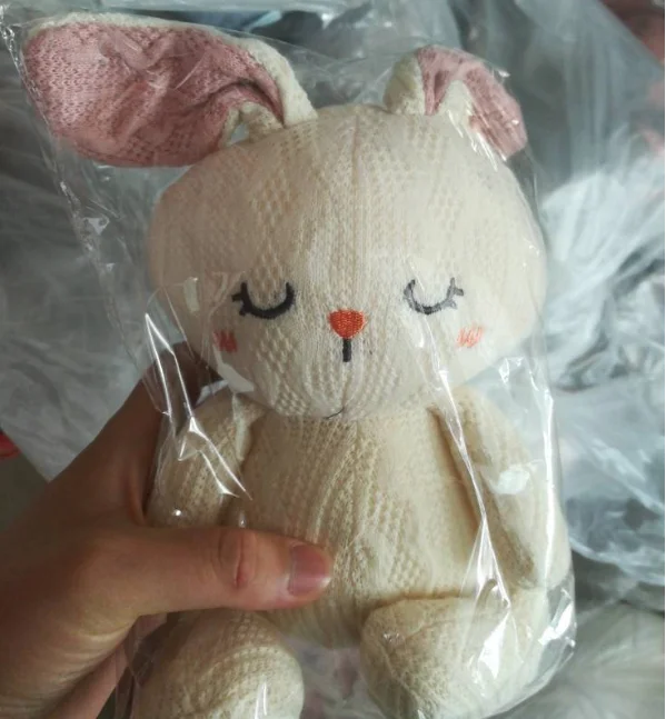 YIWU AULLAN Soft Handmade DIY  Crochet Cute doll  Bunny rabbit stuffed animal  baby  doll  Bunny Amigurumi  Elephant  Plush