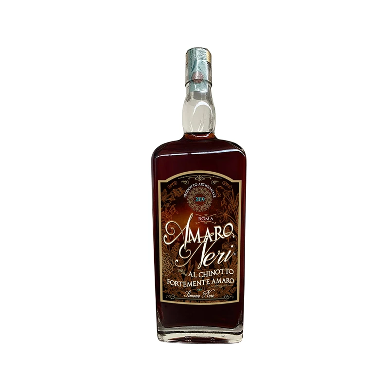 Made in italy liquor store fortemente amaro liqueur spirits glass spirit bottle 700ml alcoholic drink