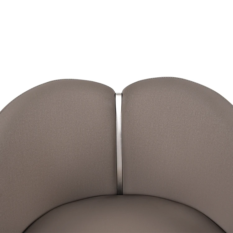 Modern Stainless Highback Metal Swivel Counter Bar Stool Bar Chair