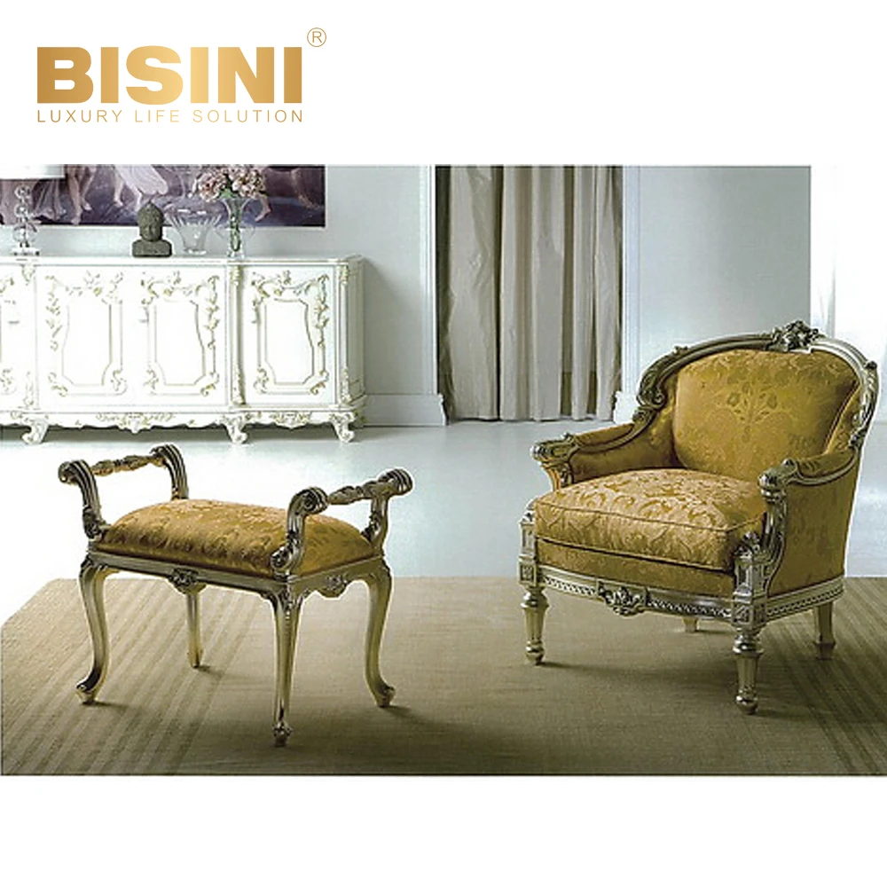 Luxurious French cloth art combination sofa living room sofa neoclassical carved one two three seat Sectional Sofa