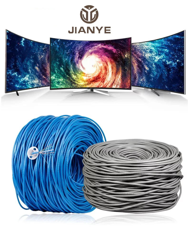 CAT5E кабель для видеонаблюдения 1000 футов легкий вытяжной