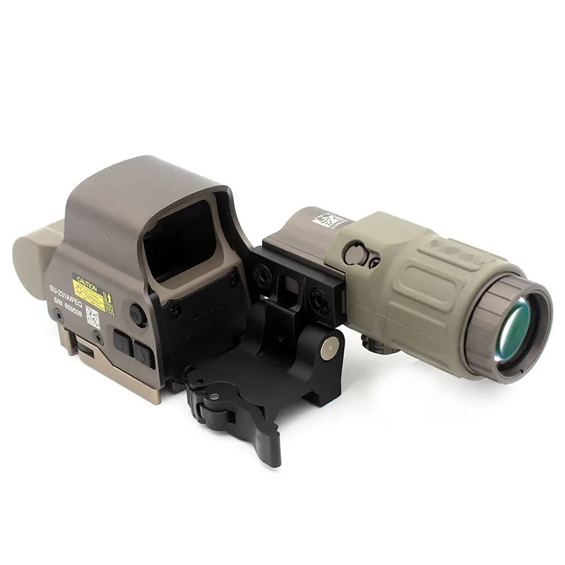 High Quality Specprecisoin 558 Red Dot Holographic Sight With G33 3X Magnifier Sight Scope Factory FDE Combo Mil Spec Markings