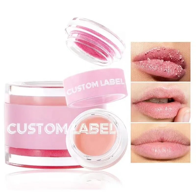 Wholesale 2 in 1 Natural Vegan Moisturizing Lip Scrub and Lip Repair Hot Selling Balm Custom Private Label Lip Care