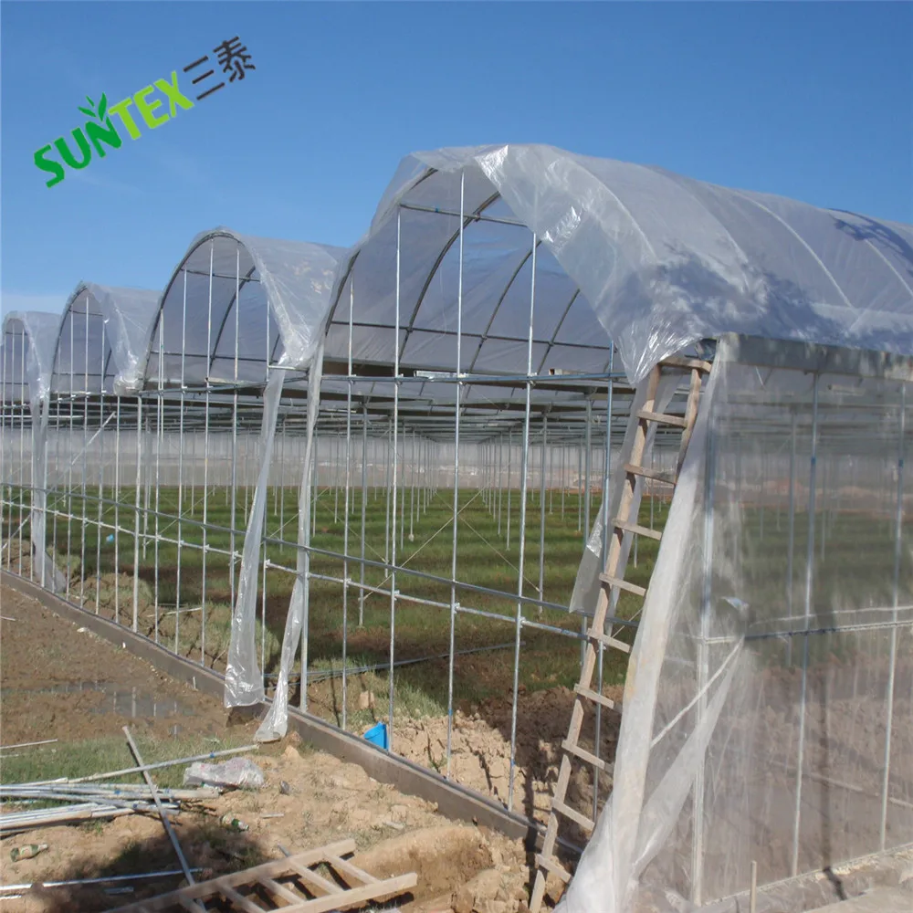 150 Micron Woven hdpe rainproof cover,tear resistance transparent Reinforced plastic sheeting 12m*75m