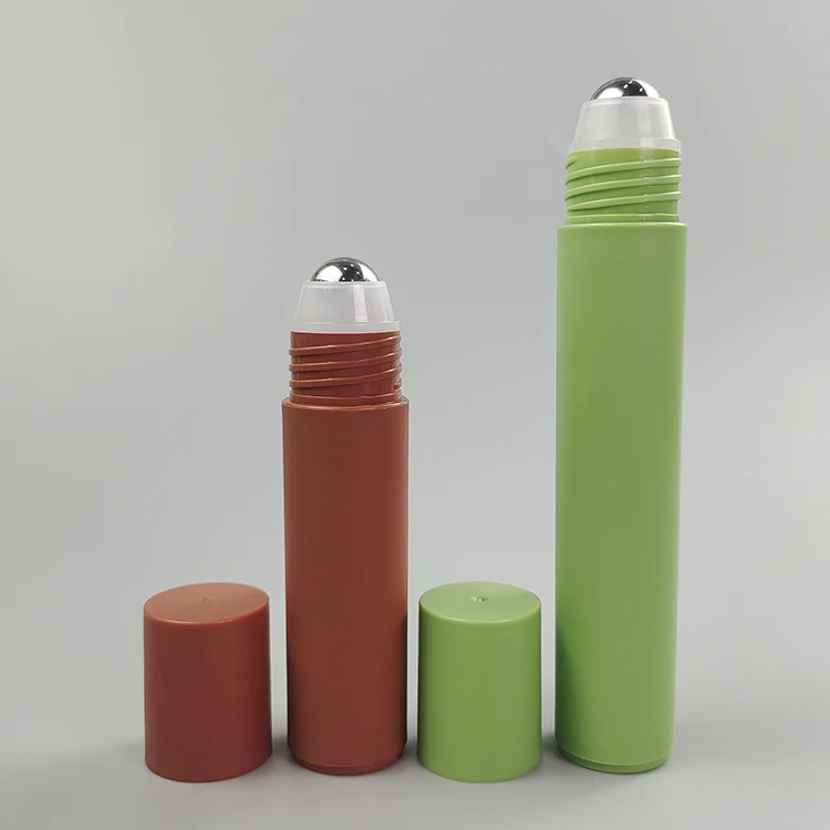 3/5/8/10/15/20/30ml Popular PP Roll on Bottle with Stainless Steel Roller Ball for Cosmetic Perfume Oil Empty Plastic Bottle