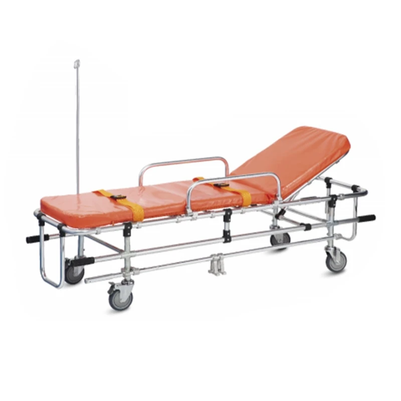 
Hot Sale ICU Use SN HA06 Automatic Loading Ambulance Stretcher Emergency Trolley 