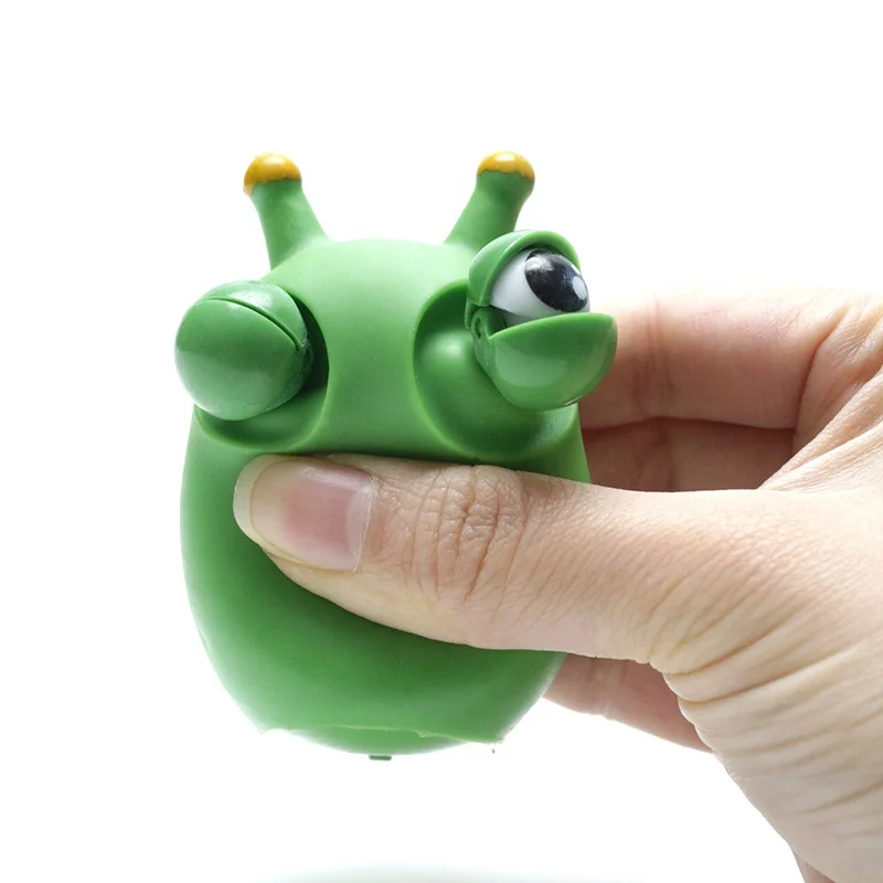 Wholesale Pop Out Eyes Squeeze Toy High Quality Magic Worm Popping Eye Pinching Toy Novelty Fun Squeeze Stress Relief Toys
