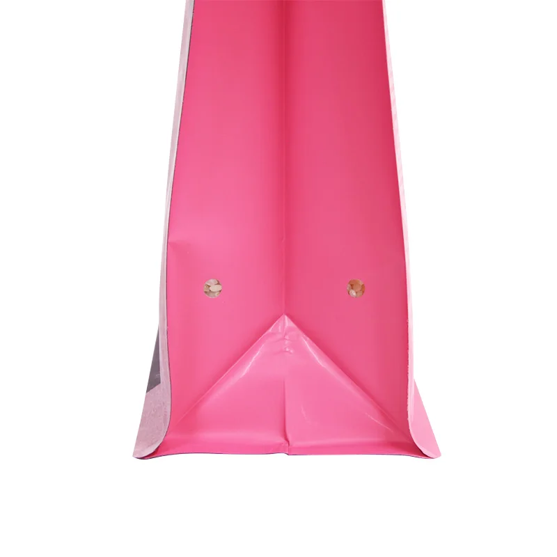 
OEM Mylar Pouch / Stand Up Flat Bottom Zipper Bag With Clear Window For Organic Food 