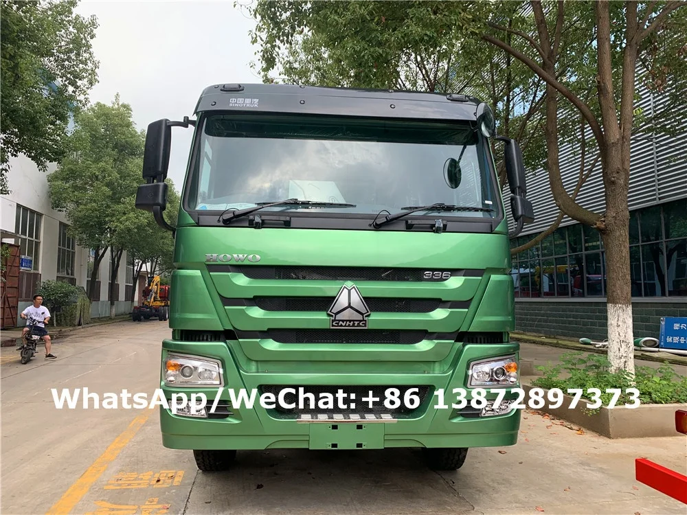 HOWO 8X4 Hook Lift Garbage Truck With Crane 12 wheels Hook Arm Truck mounted with Crane