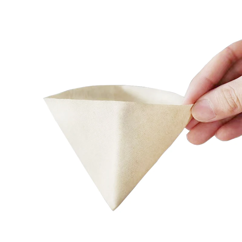100pcs Wholesale Disposable Unbleached Cone Natural V60 Coffee Filter Paper