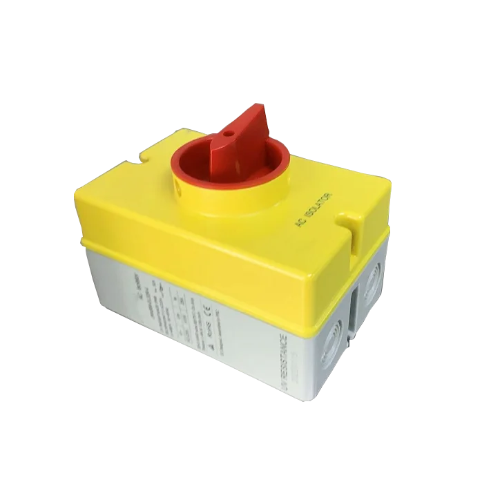 CE RHOS Certificate UV Resistance 32A AC Isolator  Rotary Switch  For Power Disconnect