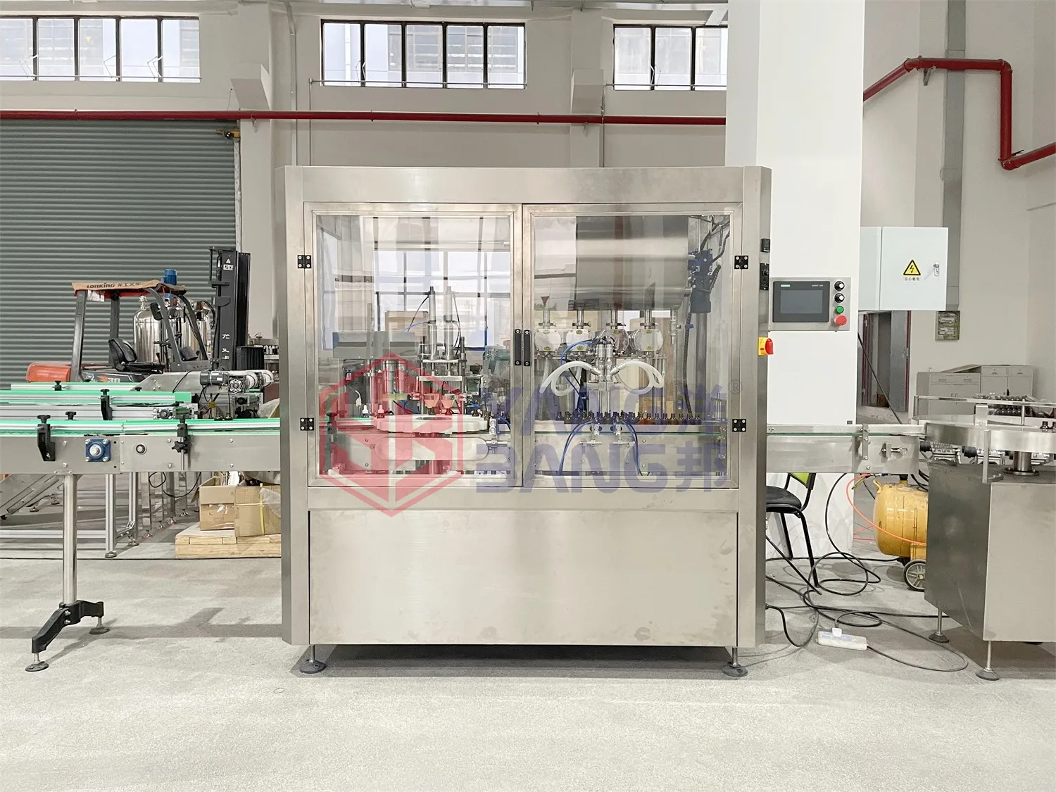 YangBang 10ml 30ml 60ml Vial Liquid Filling Machine, Essential Oil Glass Dropper Bottle Bottling and Capping Machine Line