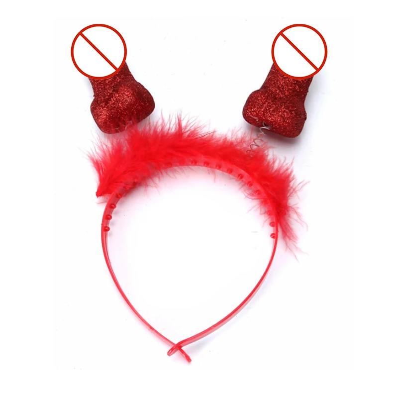 Novelty Penis Headband Adult Games Tiara for Girls Bachelorette Party Accessories