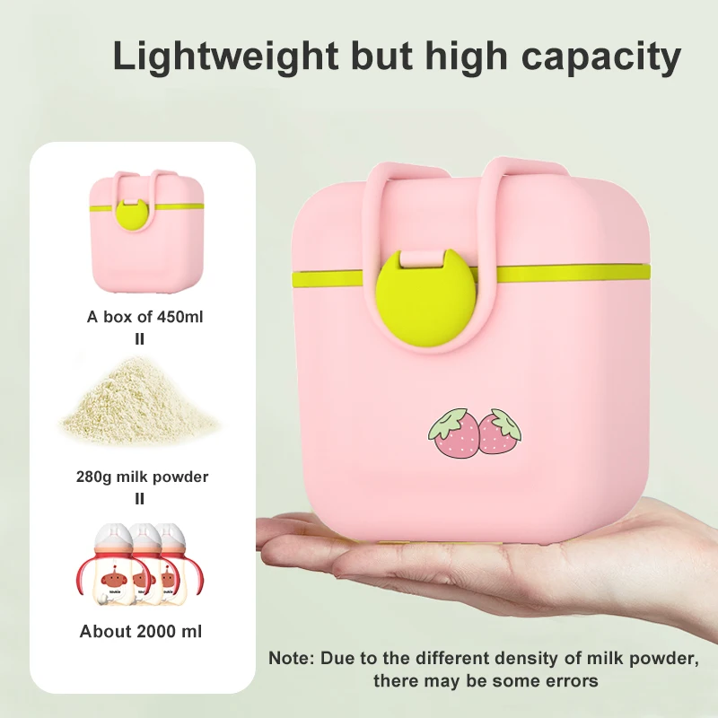 2022 new design cute shape baby milk powder storage box baby snack container