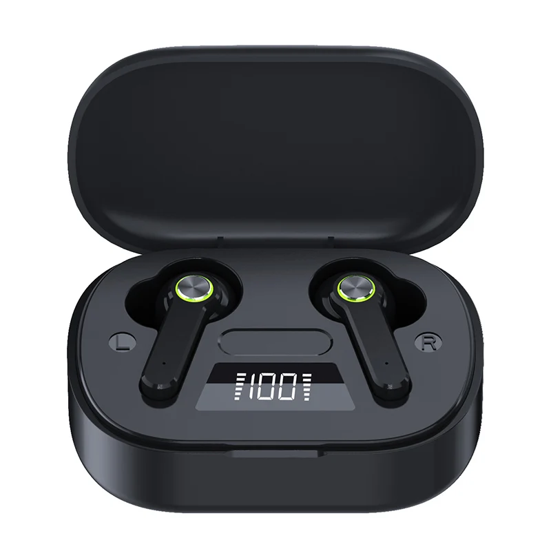 Oem светодиодные аккумуляторные наушники TWS Bluetooth беспроводные гарнитуры 3D стерео звук наушники гарнитура с длительным временем работы в режиме ожидания