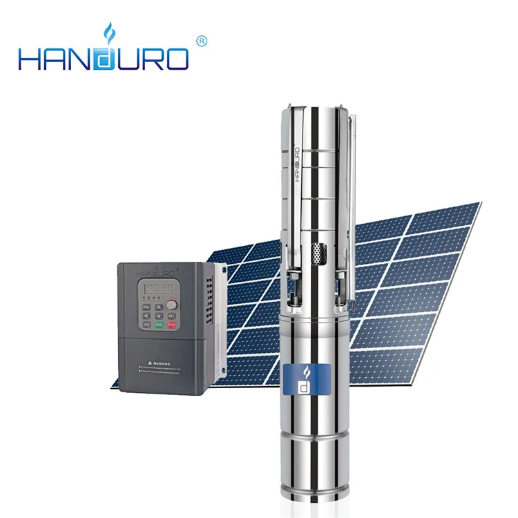 AC/DC 380V 3KW 5m3/h 300M High Head 4inch 4HP Solar Submersible Water Pump