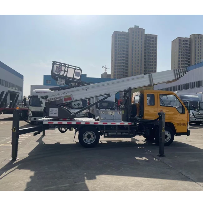 JMC Truck 4x2  36 Meters Ladder Truck With 4 Hydraulic Leg for High Altitude Operation