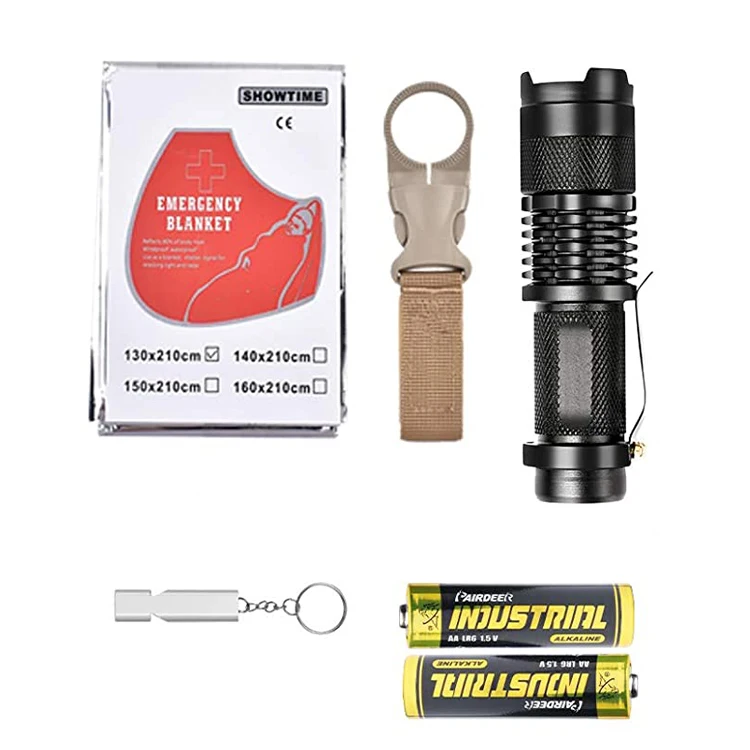 GARIDA New Adventure mountaineering survival vehicle multi-functional 18-piece emergency survival kit for outdoor