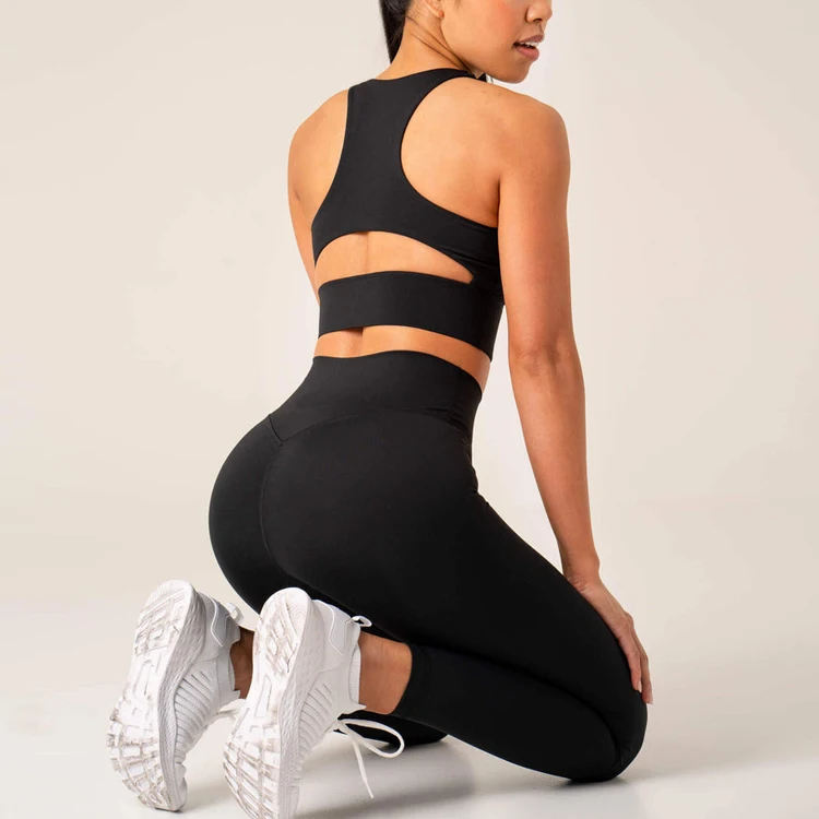 Wholesales OEM Service Custom Logo Printing High Impact Comfortable Good Skin Touch Women Yoga Bras Pattern Sports Bras