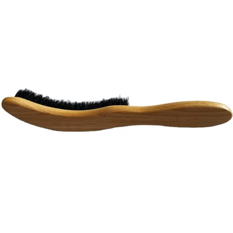 Premium 100% Pig Hair Hog Hair Natural Beechwood Shoe Clothes Cleaning Polishing Shining Dust Removal Brush