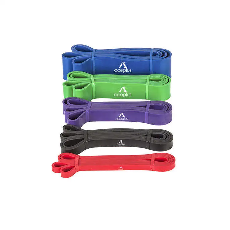 High Quality Custom Logo Elastic Training Ankle Resistance Bands Set TPE Power Band Sets With Handle Bag