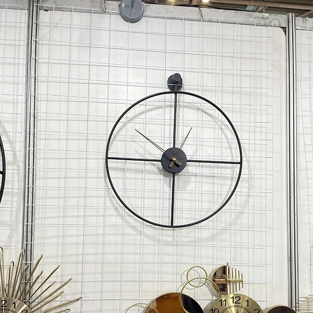 57*50cm Modern Simple Clock Iron Art Big Clock  for Living Room Wall Light Luxury Creative Silent Wall Clock home decor