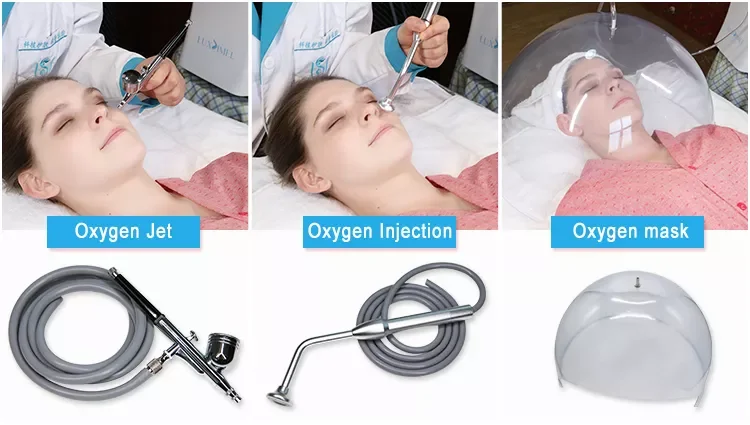 Korea O2toderm Oxygen Facial Machine Otoderm Oxygen Skin Rejuvenation Spray Gun Jet Peel Oxygen Dome Therapy Beauty Machine