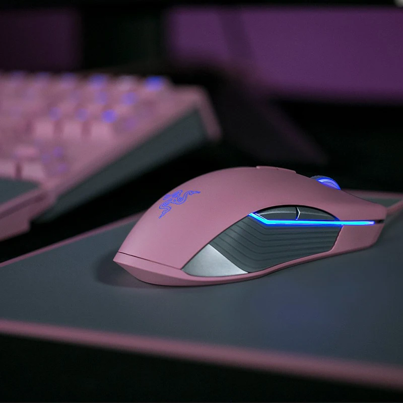 Мышка Razer Lancehead Tournament Edition розовая игровая мышь проводная