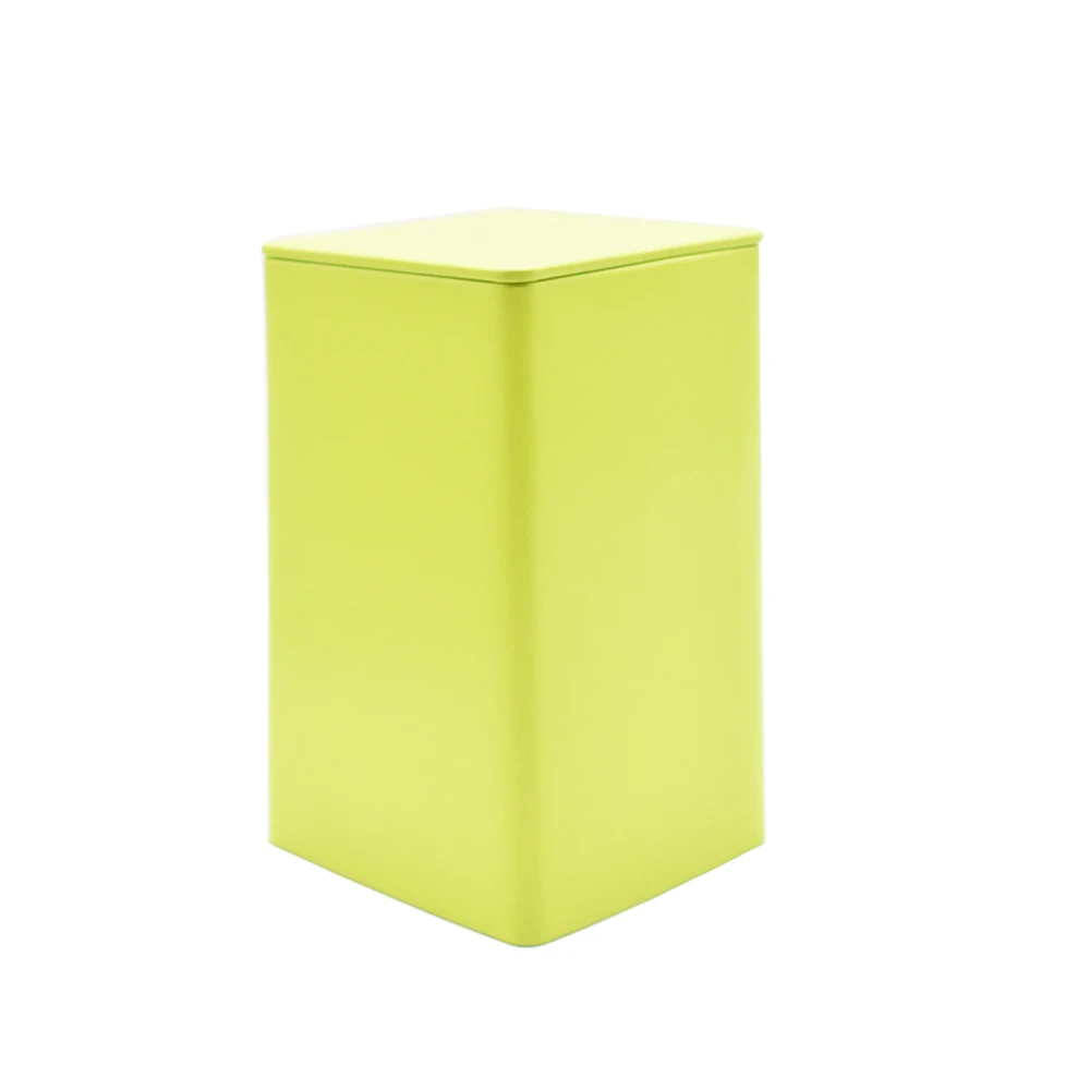Stock 85*85*85mm 85*85*150mm Square Tea Storage Container Metal Tin Packaging Gift Box