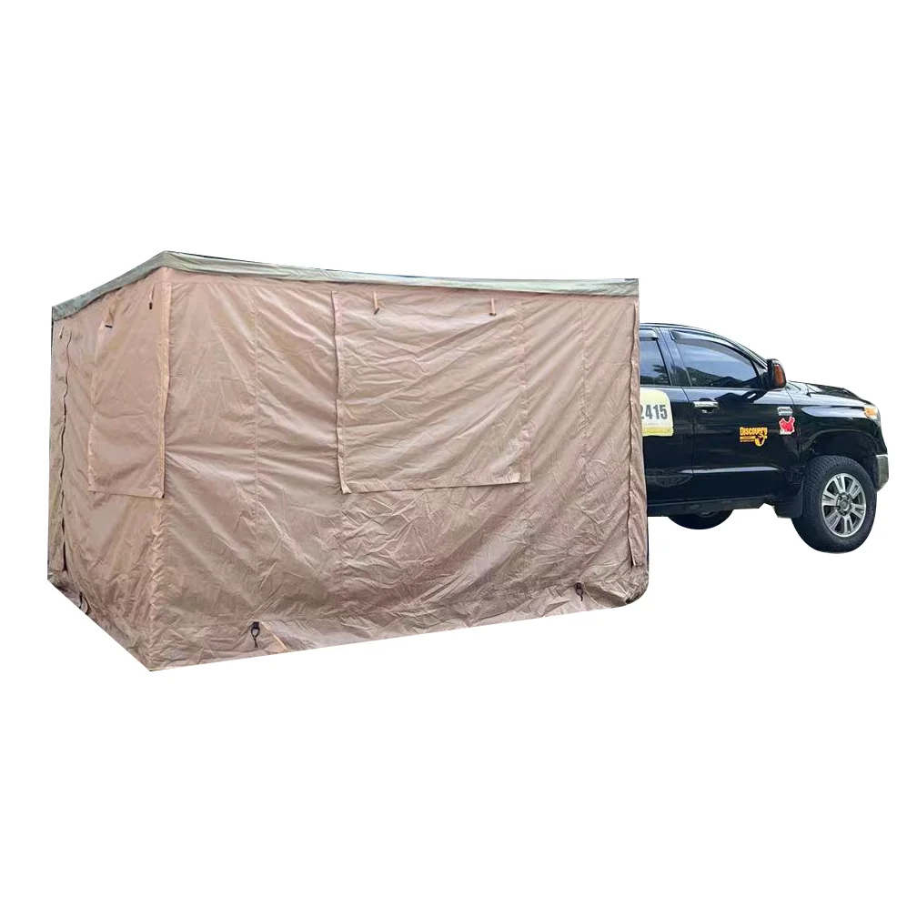 China Wholesale Waterproof Car Awning Tent Foxwing 270 Degree Large Free Standing Awning Extended With Side Wall