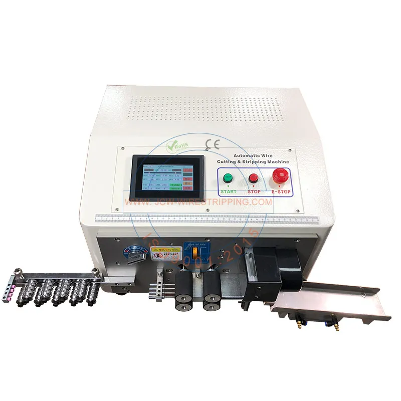 JCW-CS16 Four wires cut strip machine ultra short cables making equipment for small wires 0.75mm2