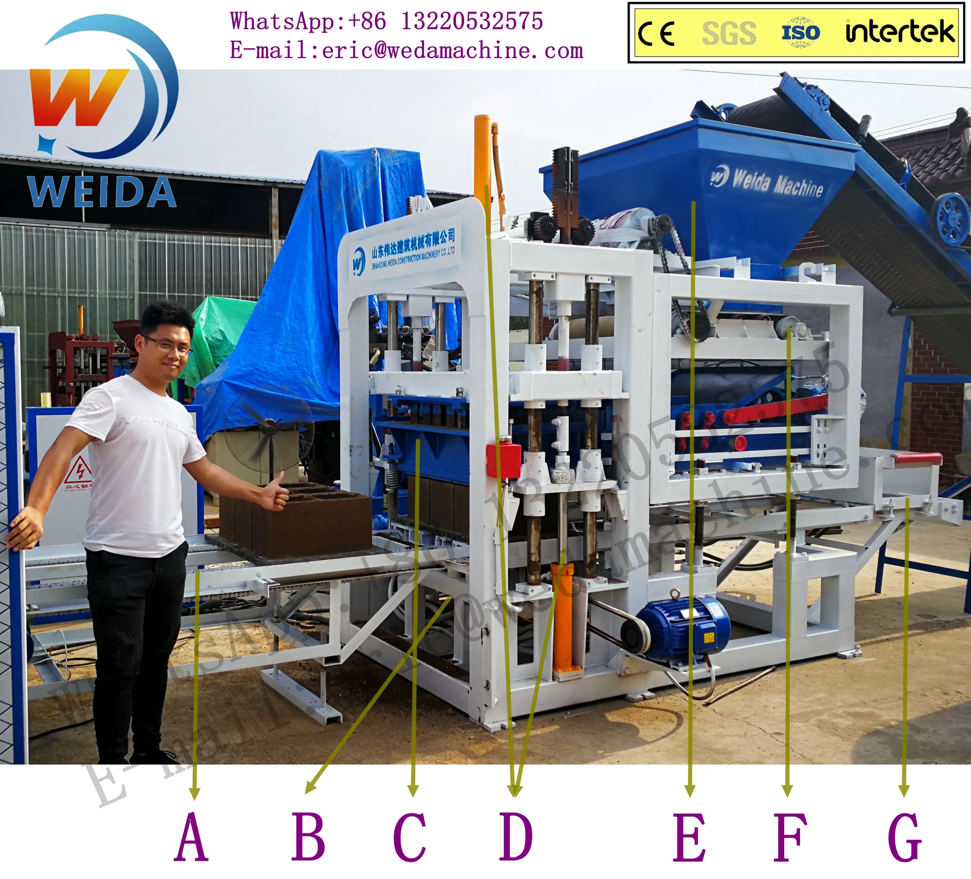 small egg laying hydraulic auto color paven paver interlocking hollow concrete cement brick block making machine