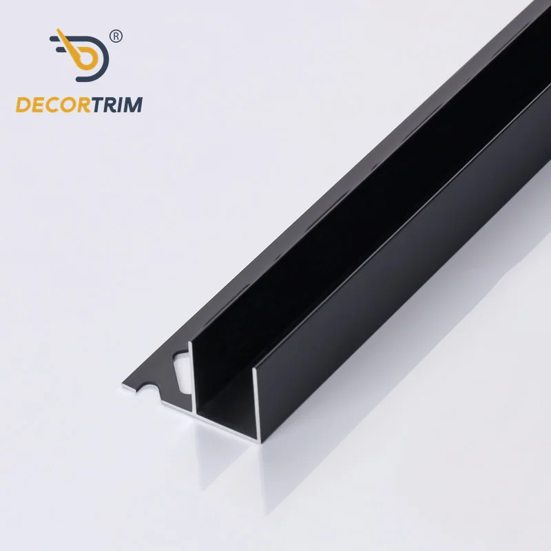 Prolink Metal Factory YJ-121 F Shape Aluminium Tile Stainless Steel Accessories Tile Trim Edge Walls Corners Tile Trim