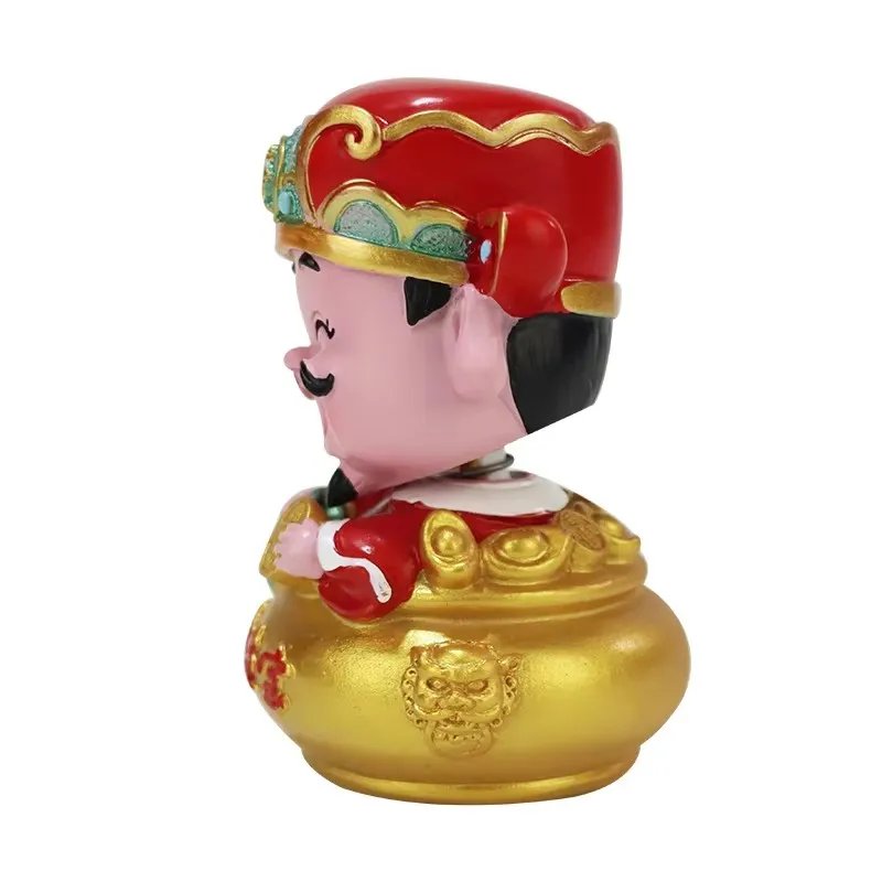 Personalized custom resin material God of wealth bobblehead crafts Home cabinet decoration car decoration travel souvenirs gifts