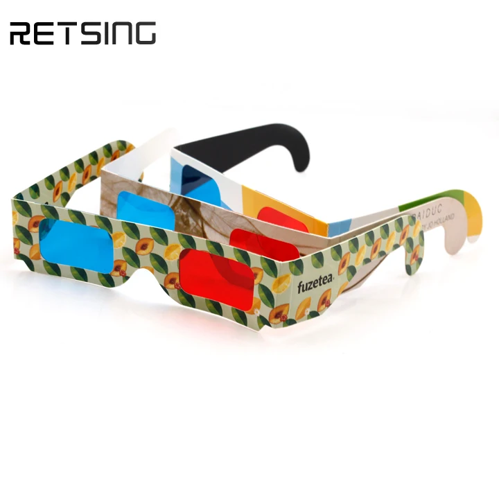 3D Virtual Reality Red Blue Glasses for Move Game Dimensional Anaglyph Video TV