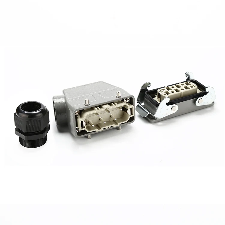 Factory trade  HSB 06 12  pin 35a ip65 waterproof automation heavy duty connectors female male connector insert