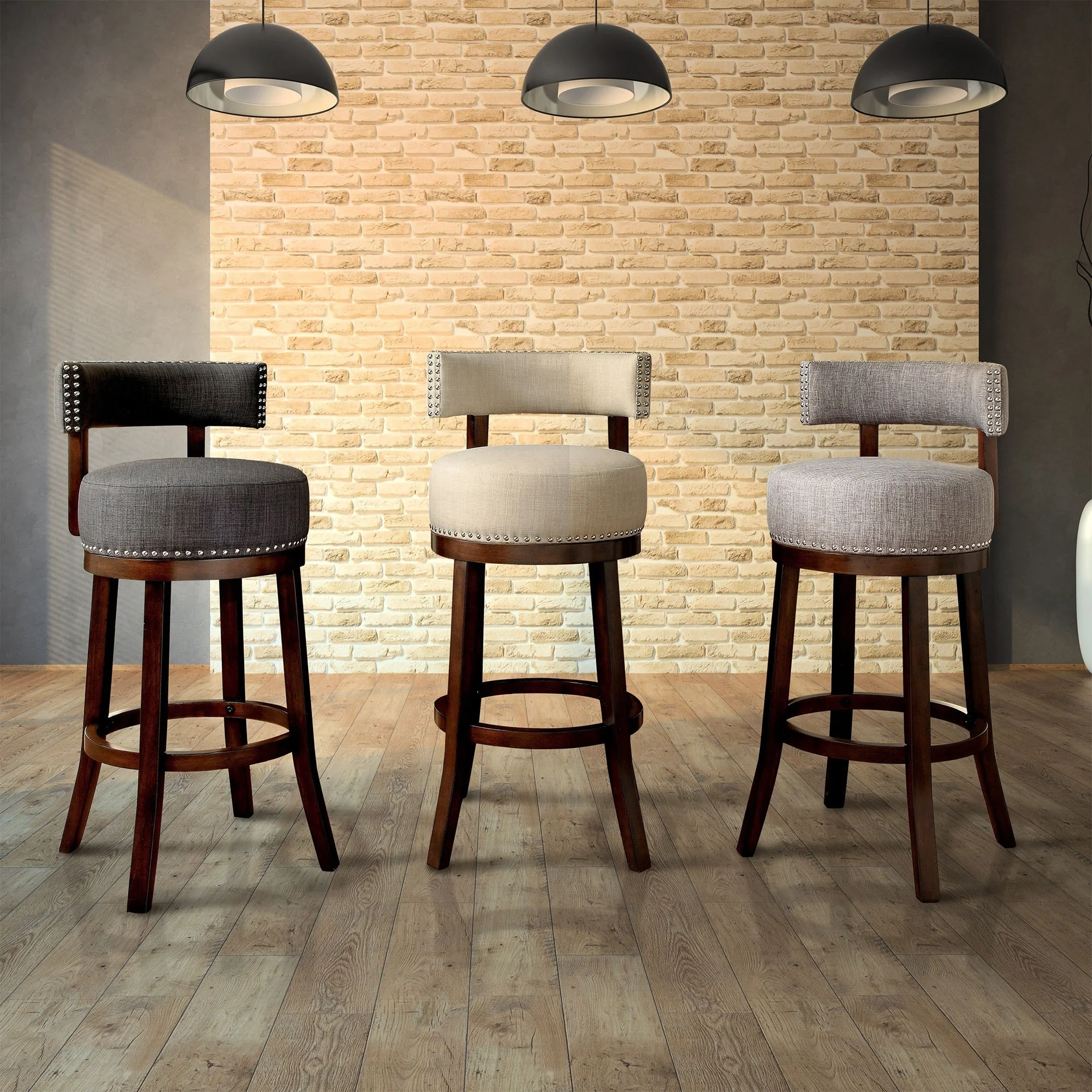 
Dingzhi Modern Stool Bar Swivel High Bar Stool Back Rest Bar Chair 