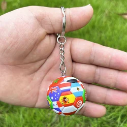 2022 High quality sport event gifts National flag key ring football club keychain soccer key chain keyring