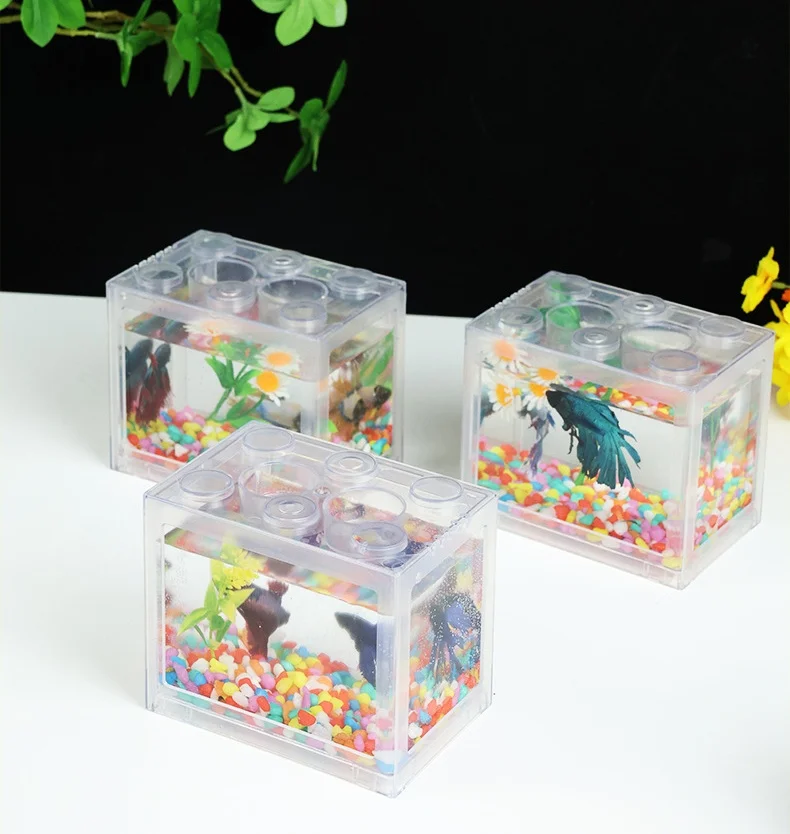 Cheap Betta Fish Tankmini Aquarium Small Aquarium Office Viewing Transparent Acrylic Fish Tank