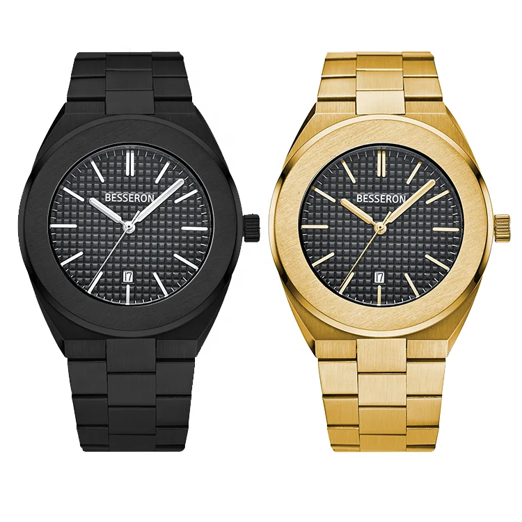 High Quality Brand luxury wrist watch men 316L stainless steel Waterproof mens watch Japan Quartz Movement chain wrist watch
