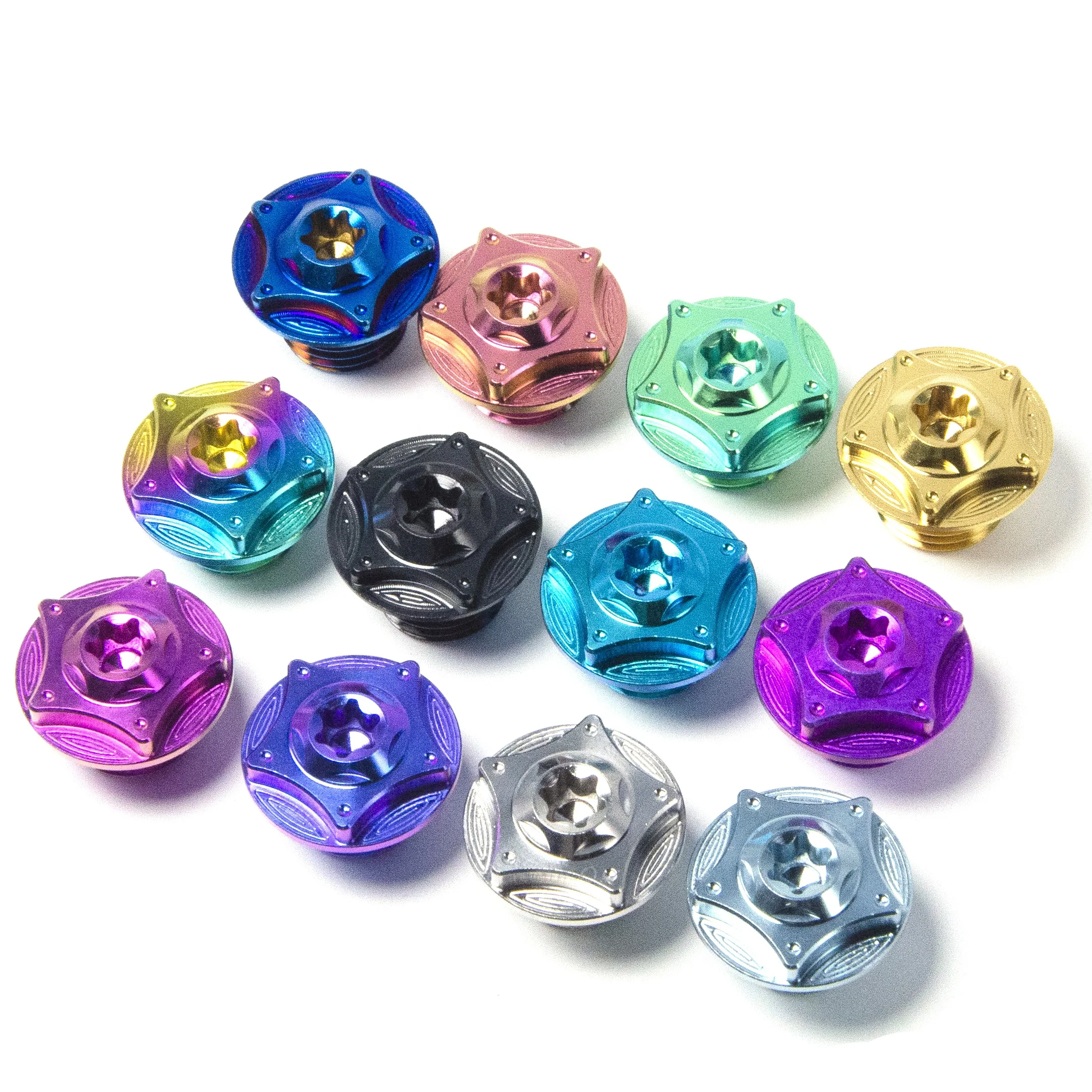 TITST Gr5 Titanium Alloy Bolt M14 x1.5P Motorcycle screws Motorcycle gear cover bolts modified titanium screws